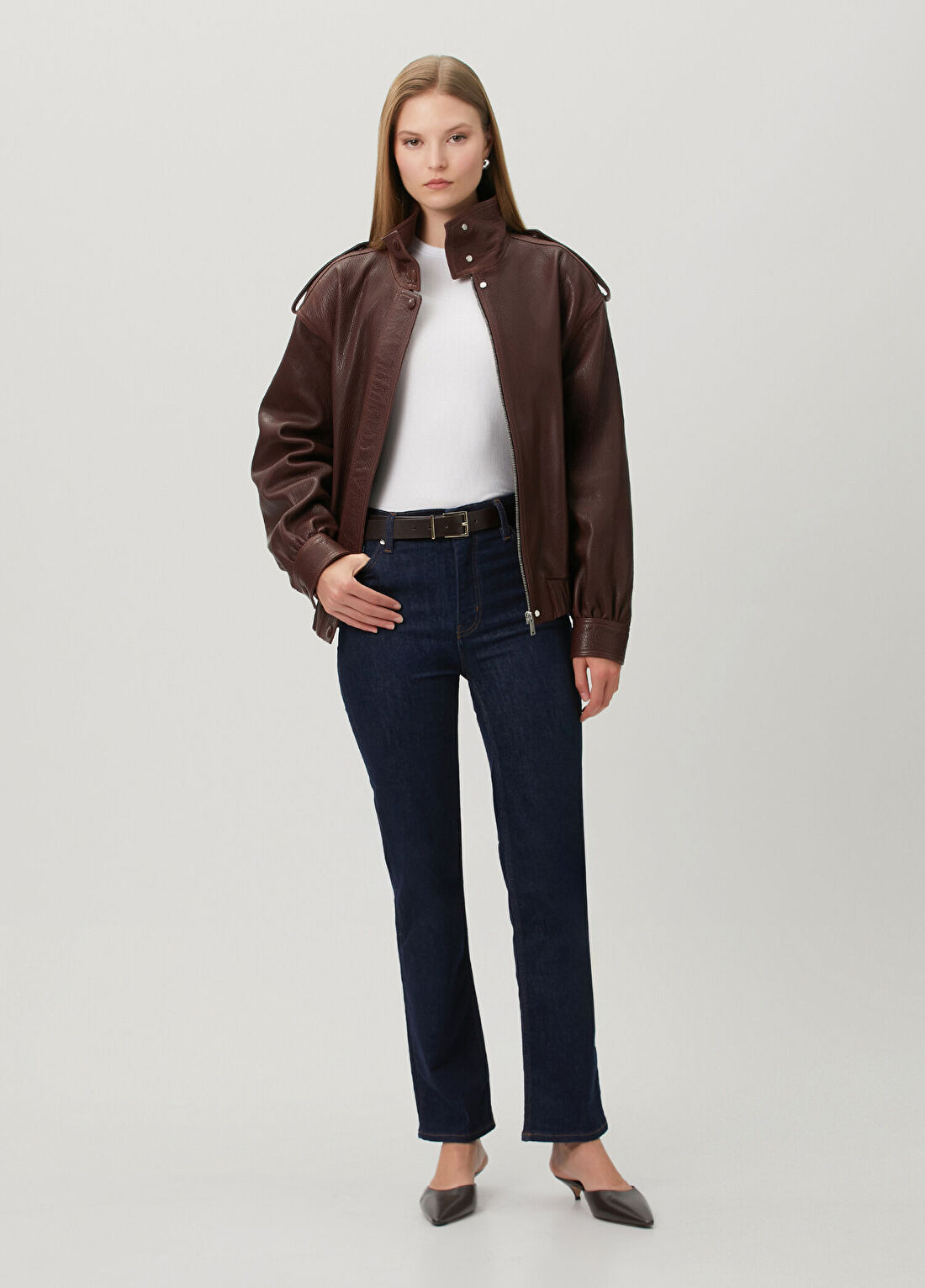 Frame Denim Le Sleek Straight Lacivert Jean Pantolon