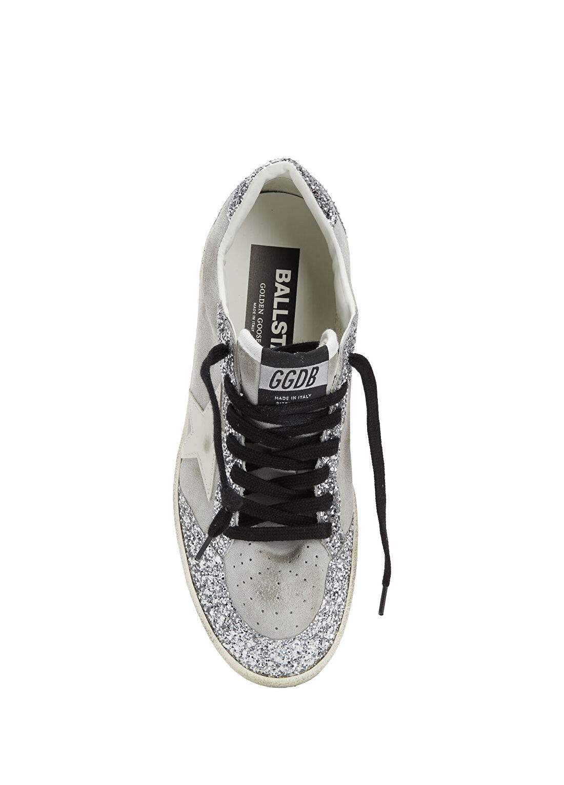 Golden Goose Ball Star Silver Kadın Süet Sneaker görsel 4