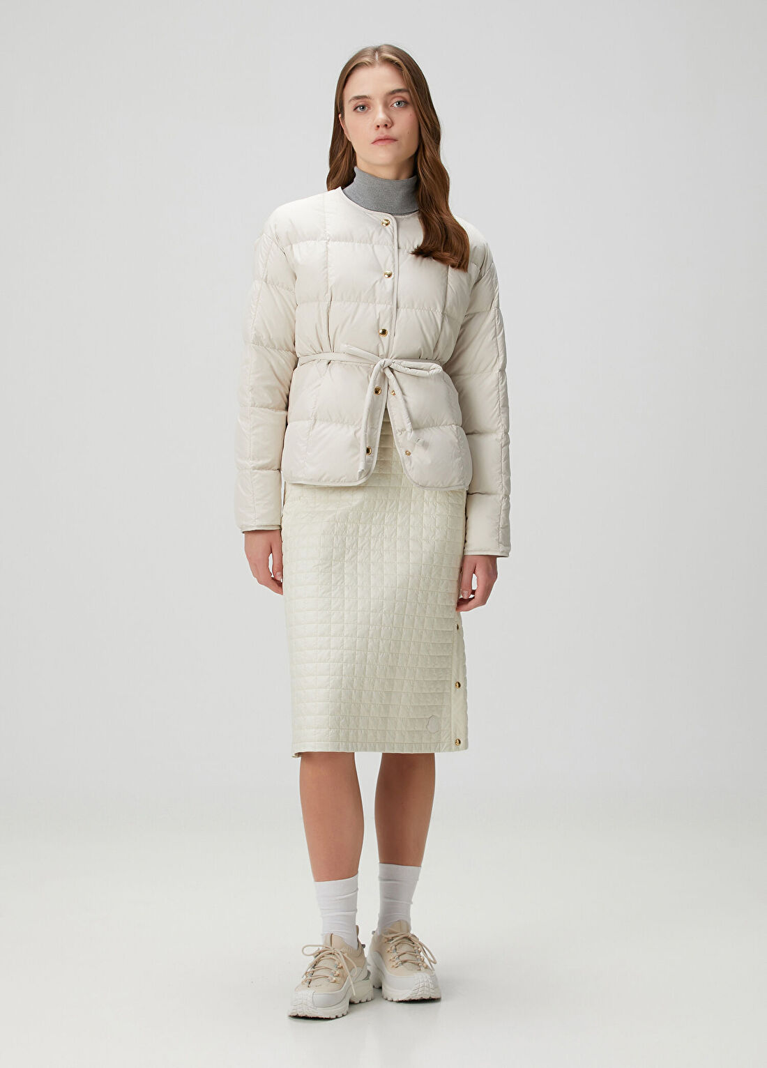 Moncler Caramagne Krem Mont görsel 2