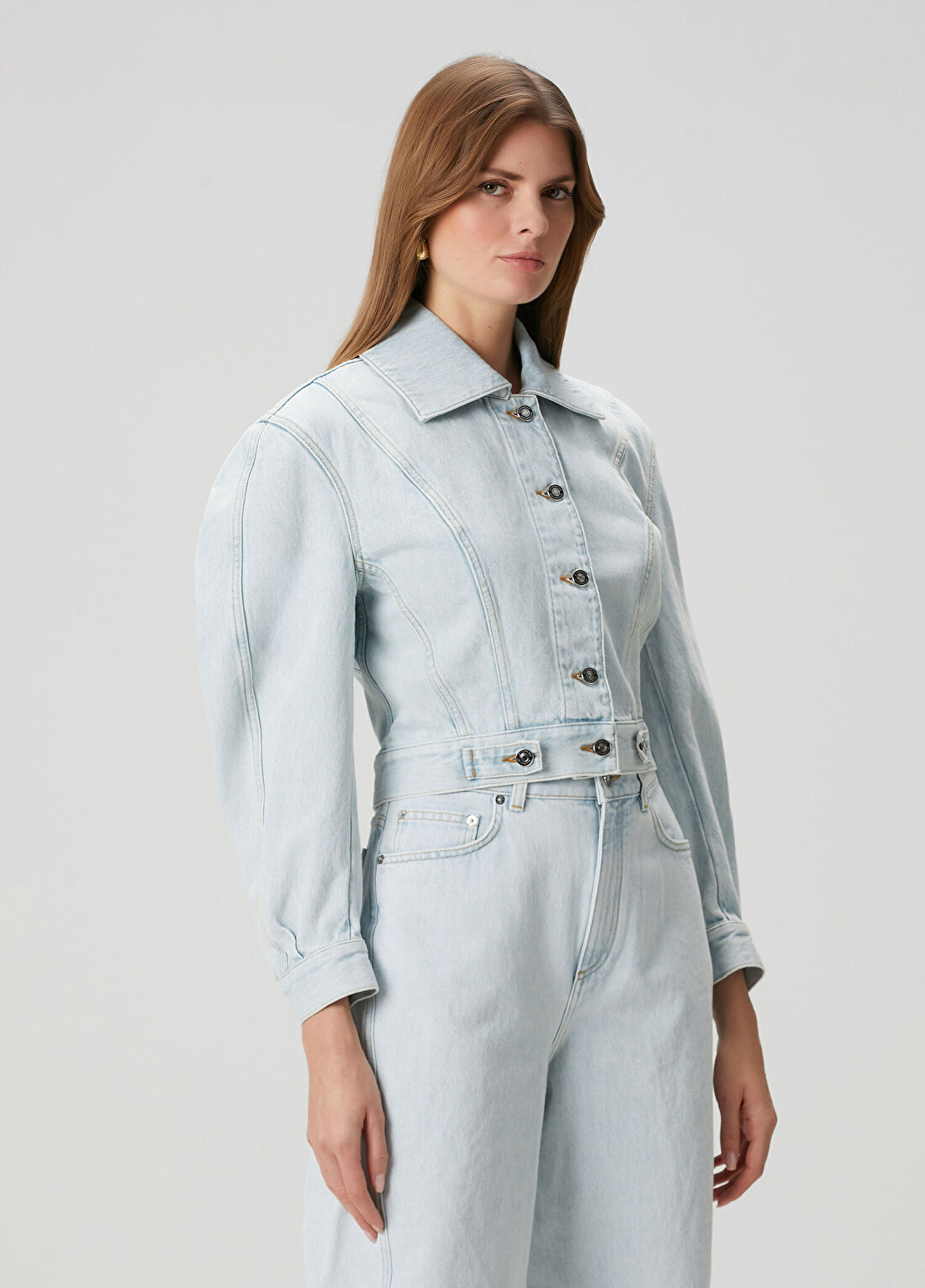 Givenchy Reversed Mavi Denim Ceket görsel 3