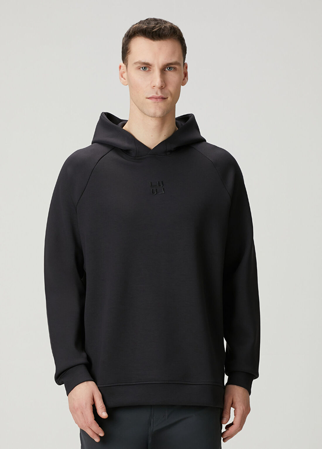 lululemon Smooth Spacer Pullover Siyah Kapüşonlu Sweatshirt
