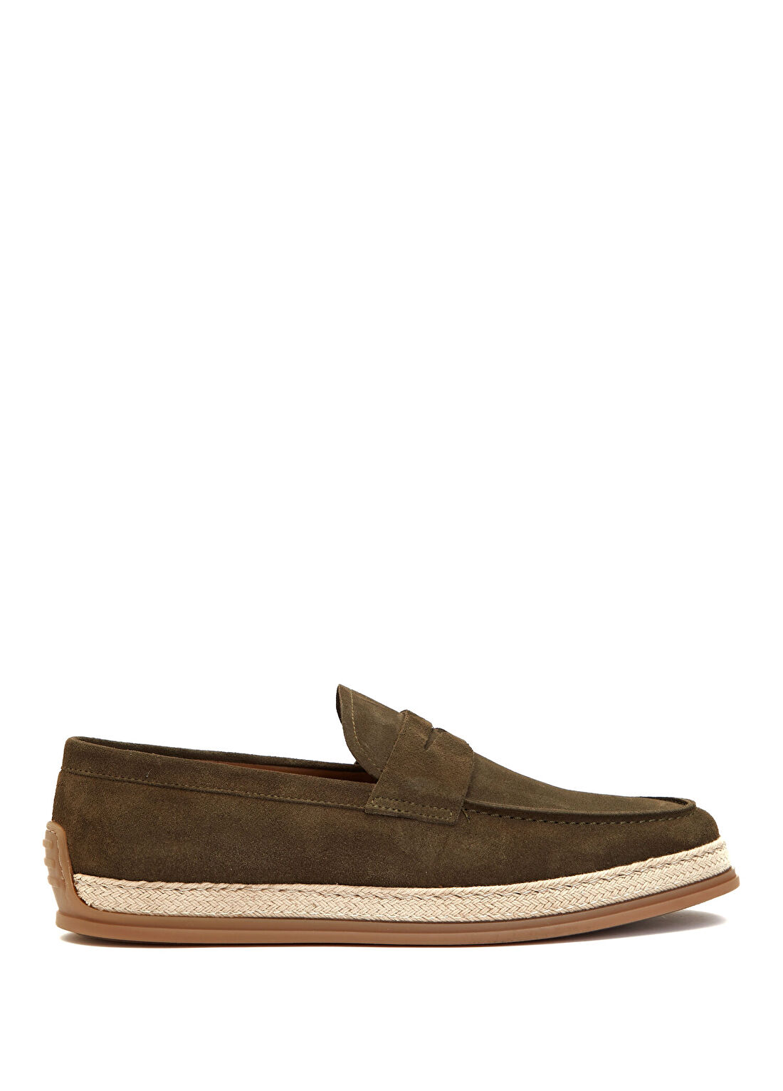 Beymen Collection Haki Jut Detaylı Erkek Süet Loafer