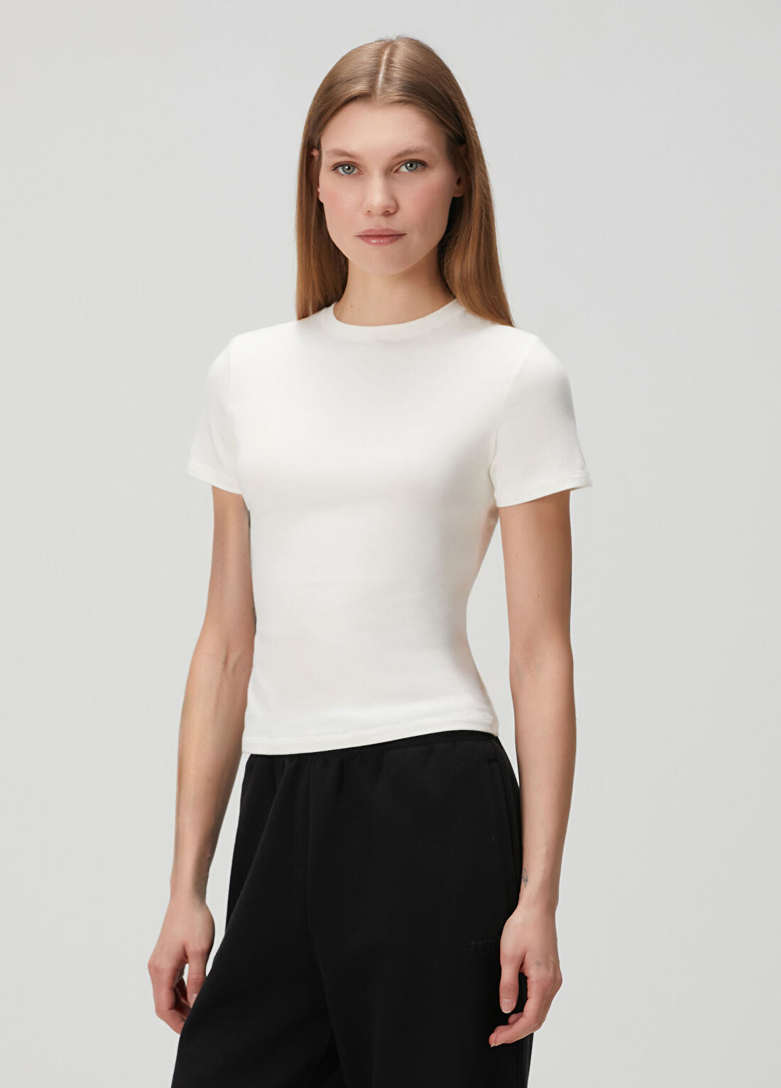 Skims Cotton Jersey Beyaz T-shirt