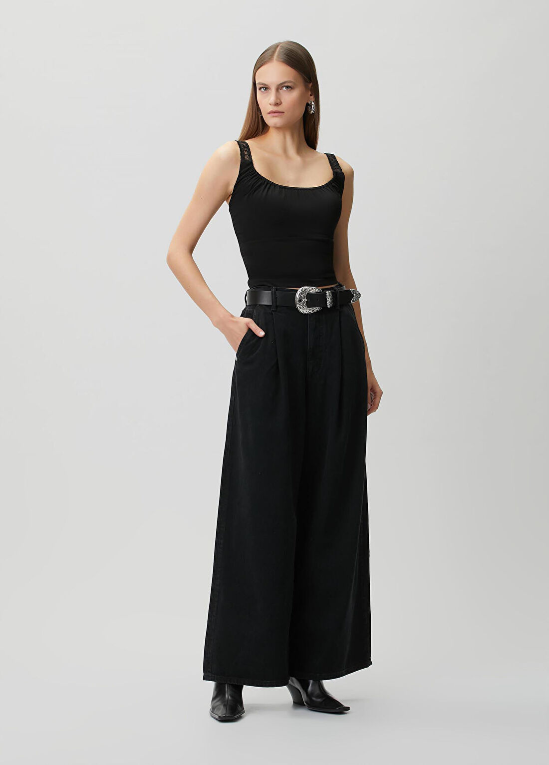 AllSaints Celena Siyah Atlet görsel 2