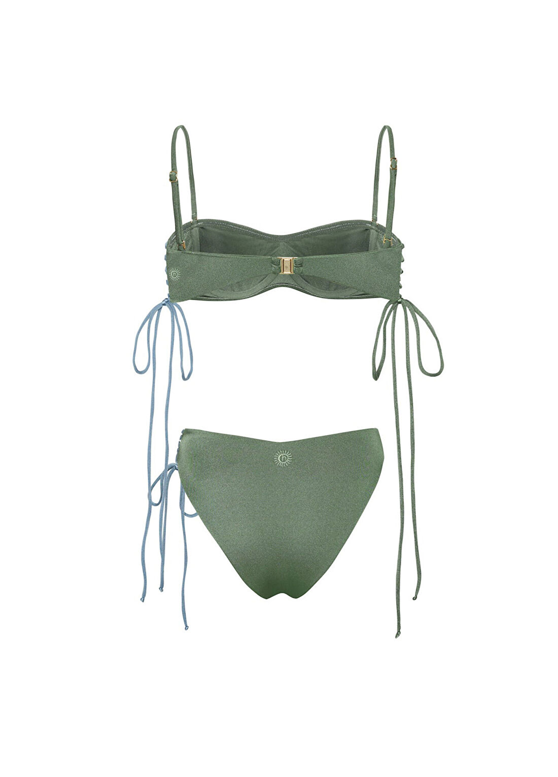 Haracci Nile Queen Yeşil Mavi Kadın Bikini Takımı görsel 2