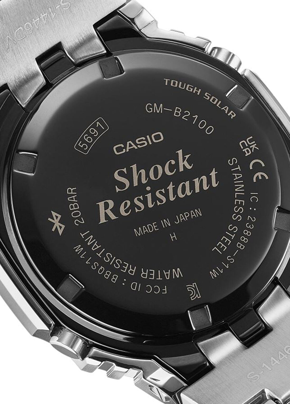 Casio G-Shock GM-B2100AD-5ADR Gri Çelik Erkek Kol Saati görsel 3