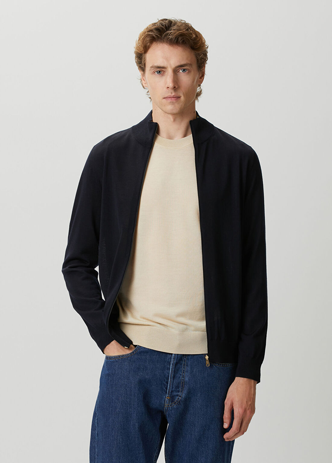Paul Smith Lacivert Merino Triko Hırka