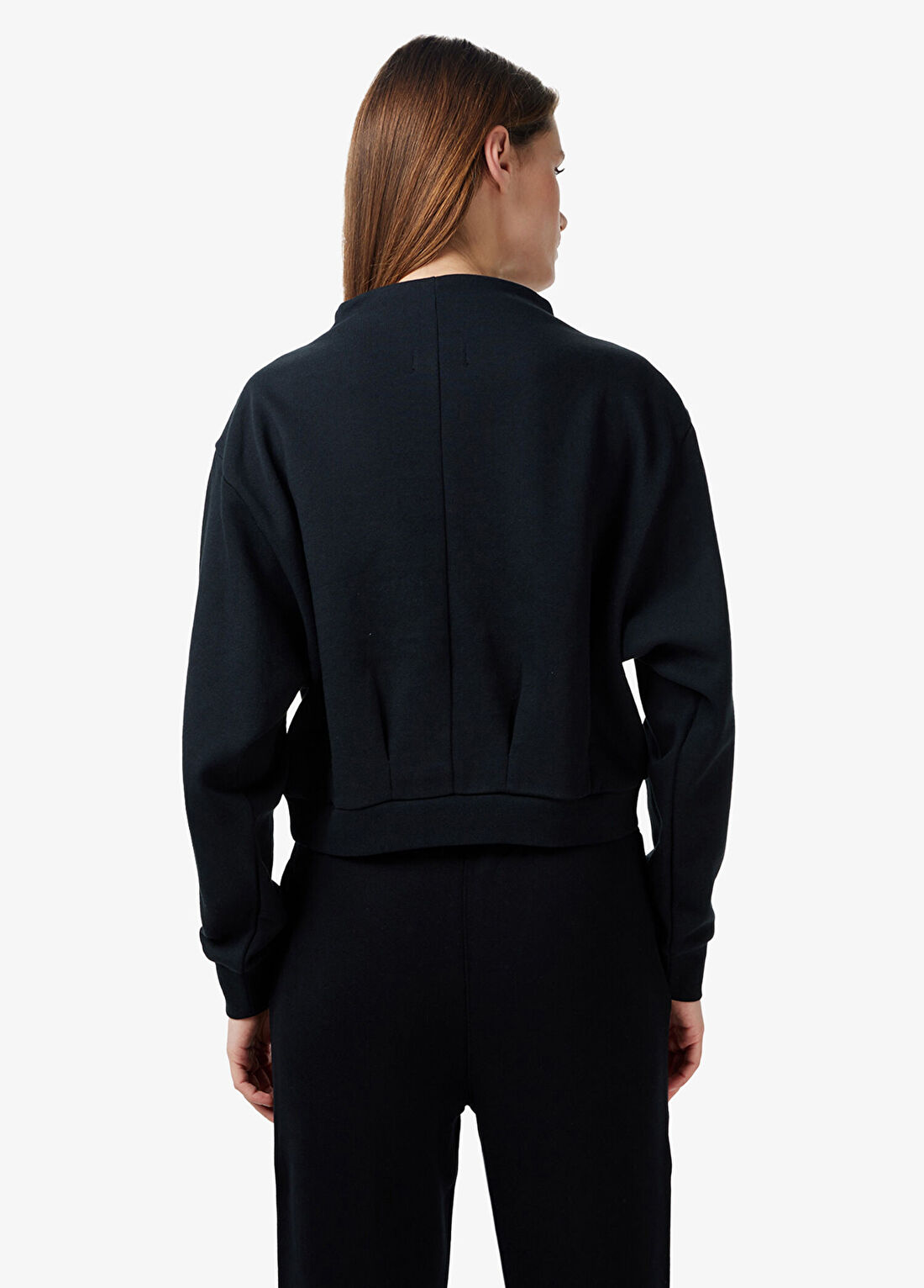 Converse Siyah Oversize Kadın Sweatshirt görsel 2