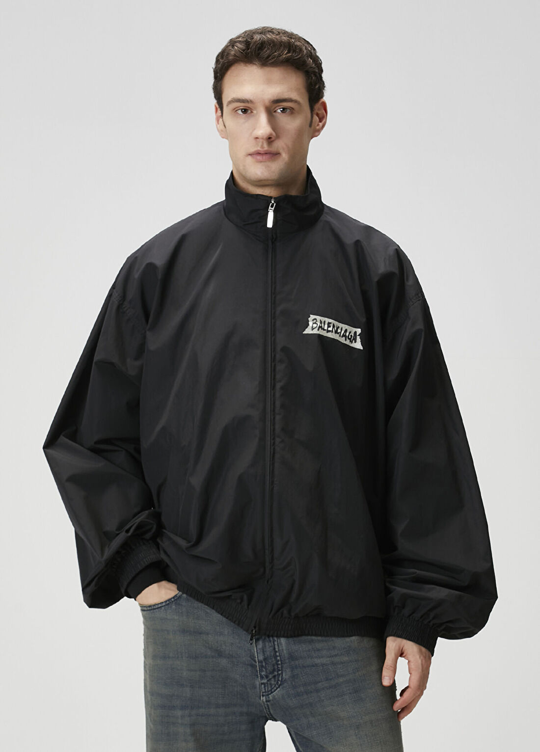 Balenciaga Siyah Logo Detaylı Sweatshirt
