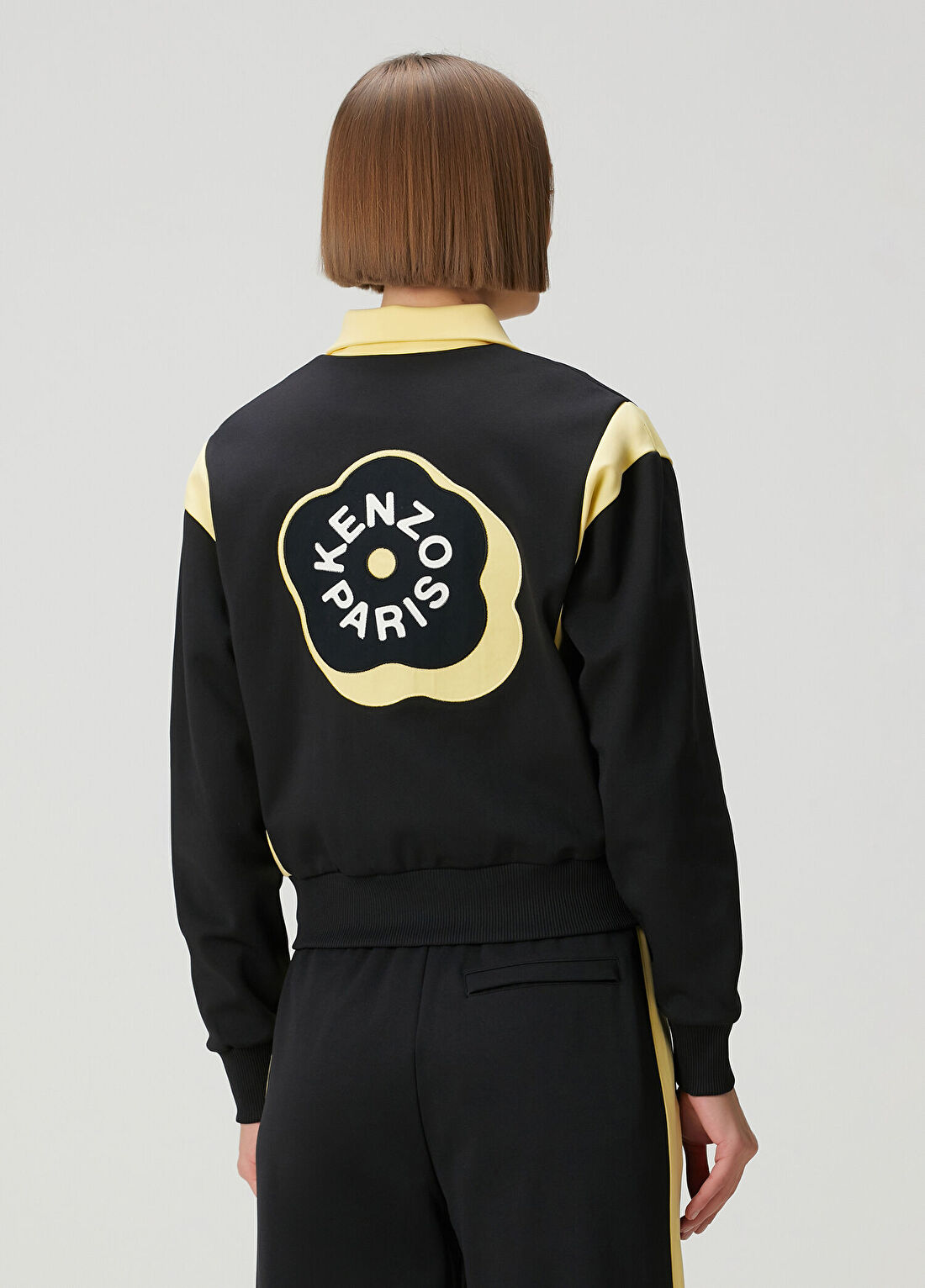 Kenzo Boke Flower 2 0 Siyah Sarı Ceket görsel 4
