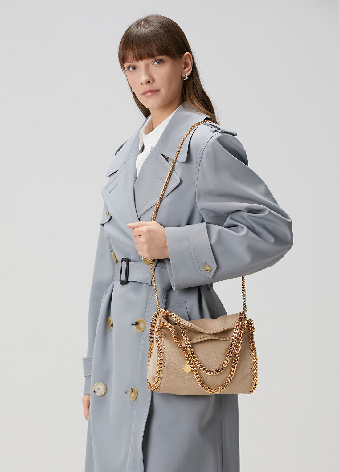 Stella McCartney Falabella Mini Ekru Kadın Çanta görsel 2