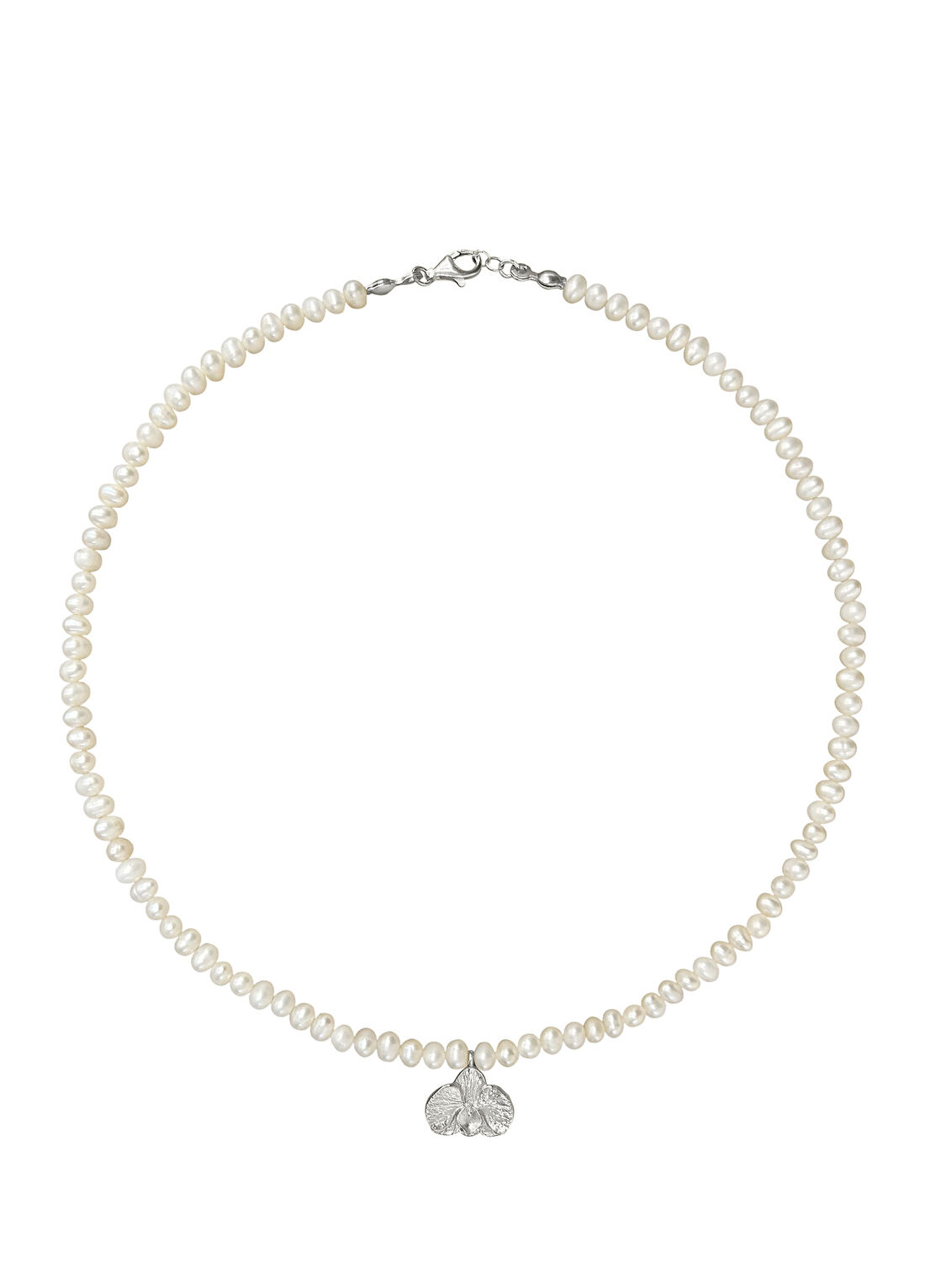 Alegoria Jewellery Orkide 925 Ayar Gümüş Kadın İnci Kolye