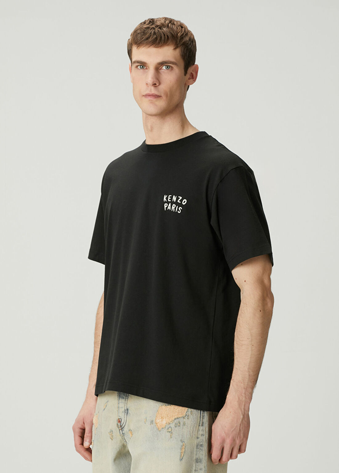 Kenzo Boke Heart Siyah Oversized T-shirt görsel 3