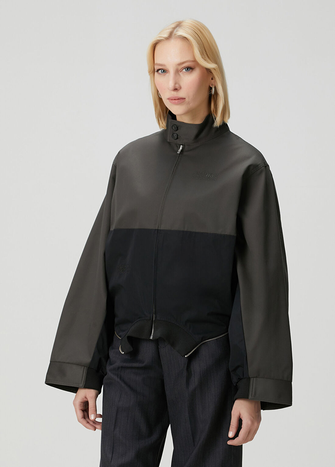 MM6 Maison Margiela Siyah Antrasit Ceket görsel 3