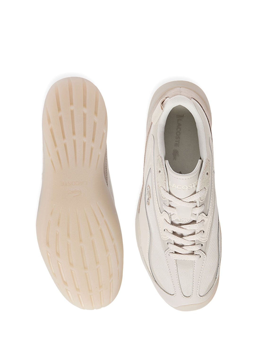 Lacoste Side Low Bej Kadın Sneaker görsel 4