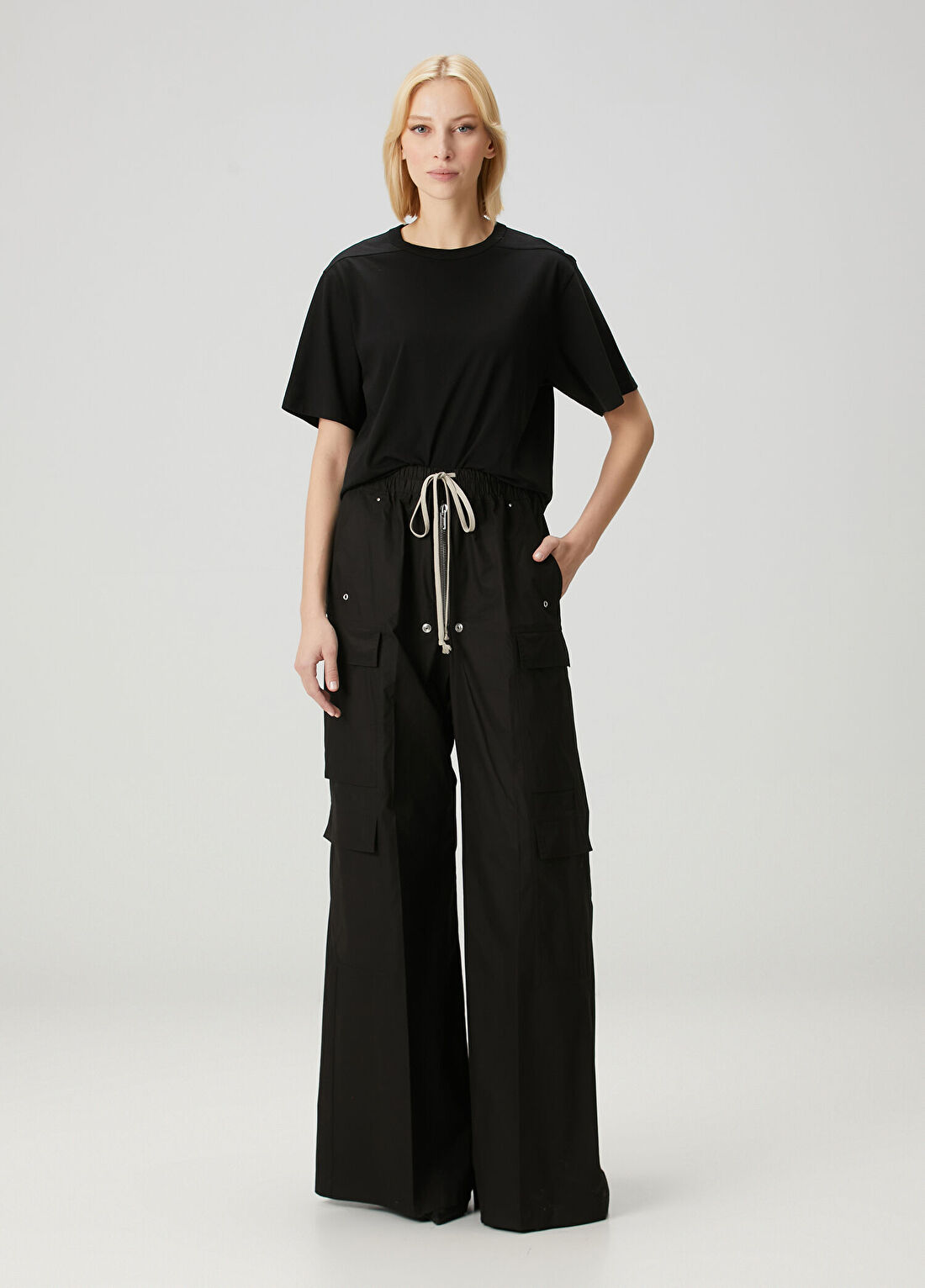 Rick Owens Siyah T-shirt görsel 2