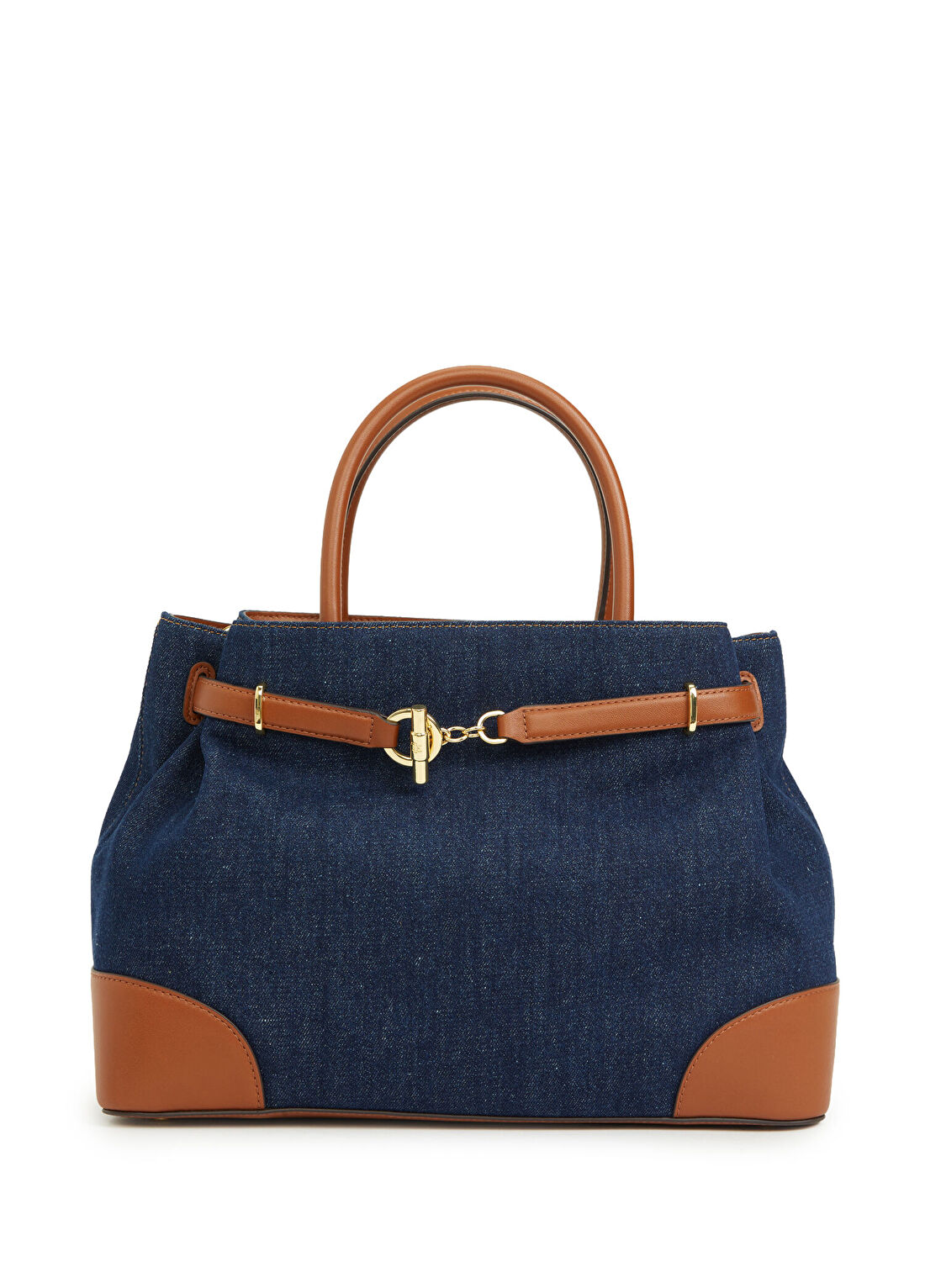 Lauren Ralph Lauren Lacivert Taba Kadın Denim Çanta