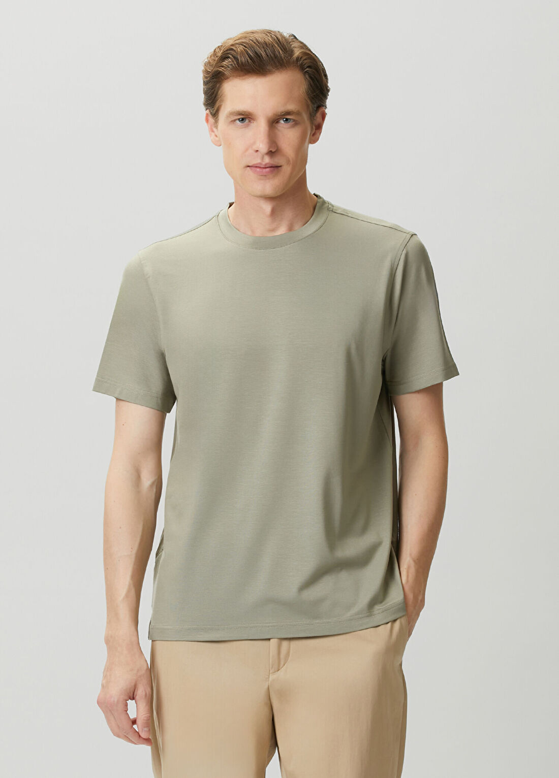 Beymen Collection Su Yeşili Tencel T-shirt
