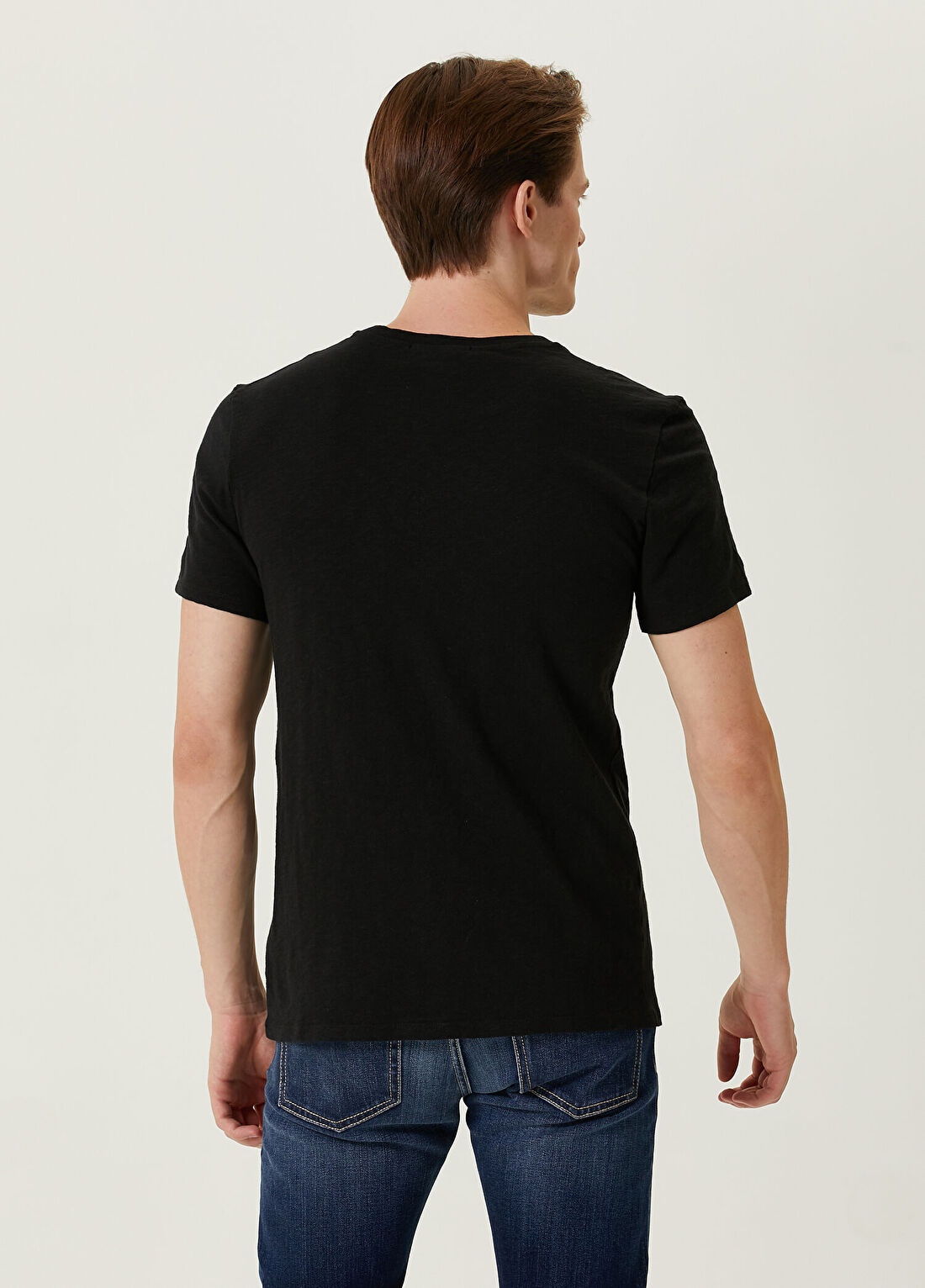 American Vintage Siyah T-shirt görsel 4