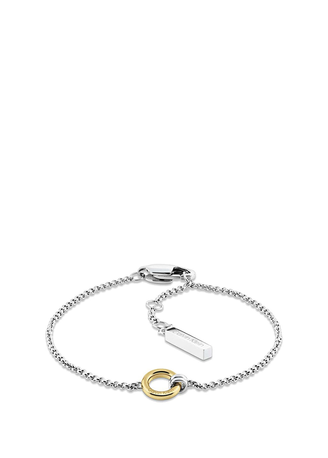 Calvin Klein CKJ35000955 Altın Rengi Metalik Gri Çelik Kadın Bileklik