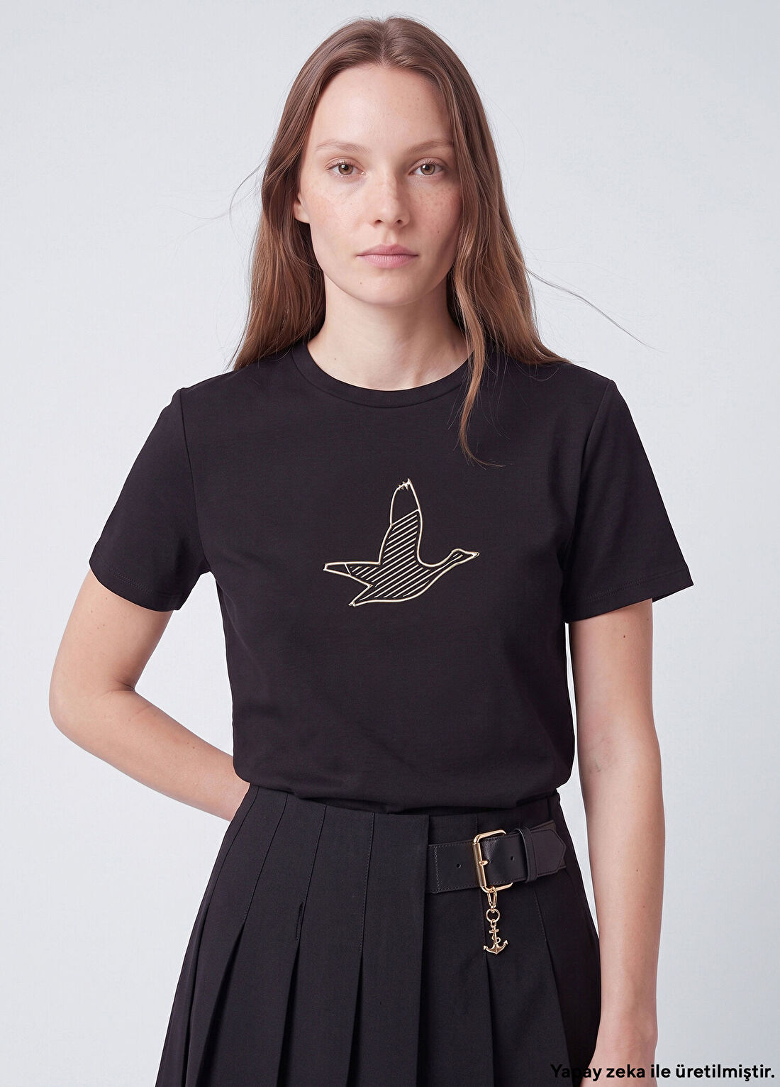 Beymen Club Siyah Silver Logolu T-shirt