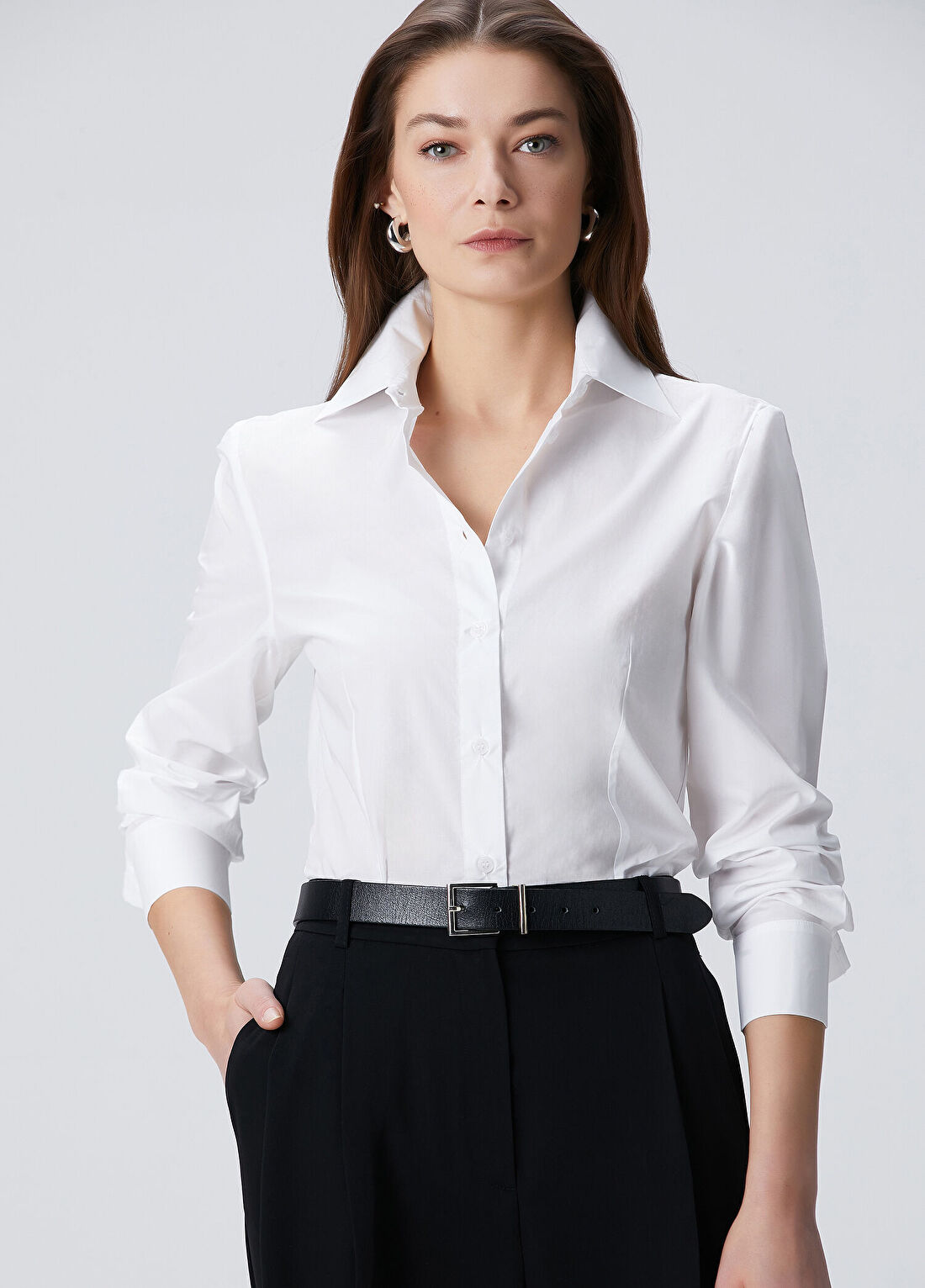 Beymen Collection Beyaz Poplin Gömlek