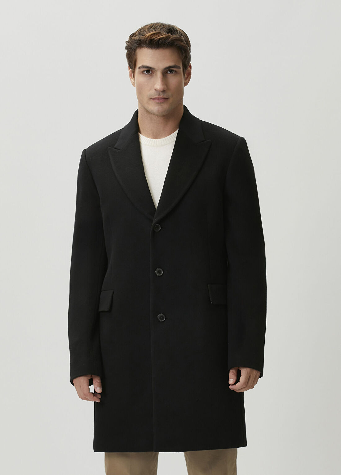 Paul Smith Siyah Yün Palto