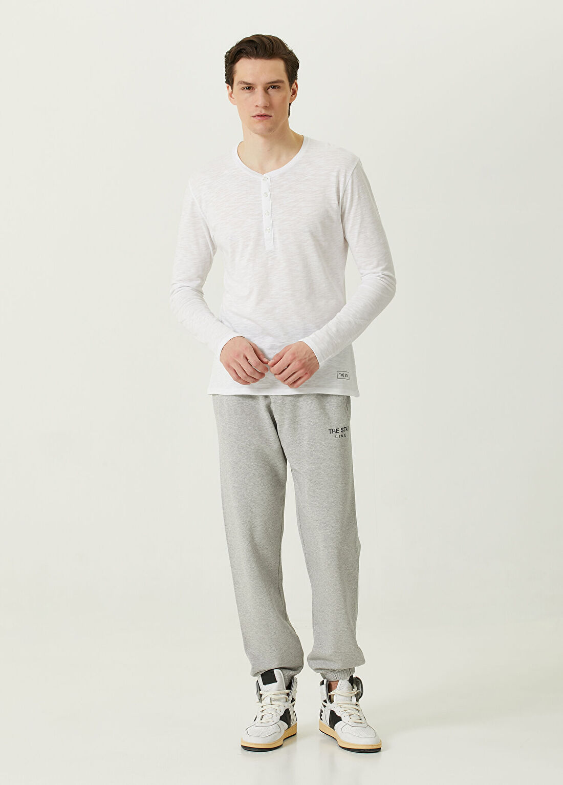 The Stay Line Peregrie Gri Beli Kordonlu Jogger Eşofman Altı