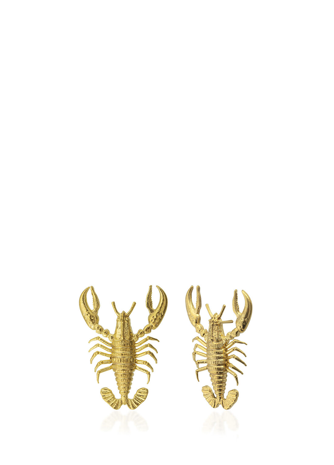 Milou Jewelry Lobster 22 Ayar Altın Kaplama Kadın Küpe