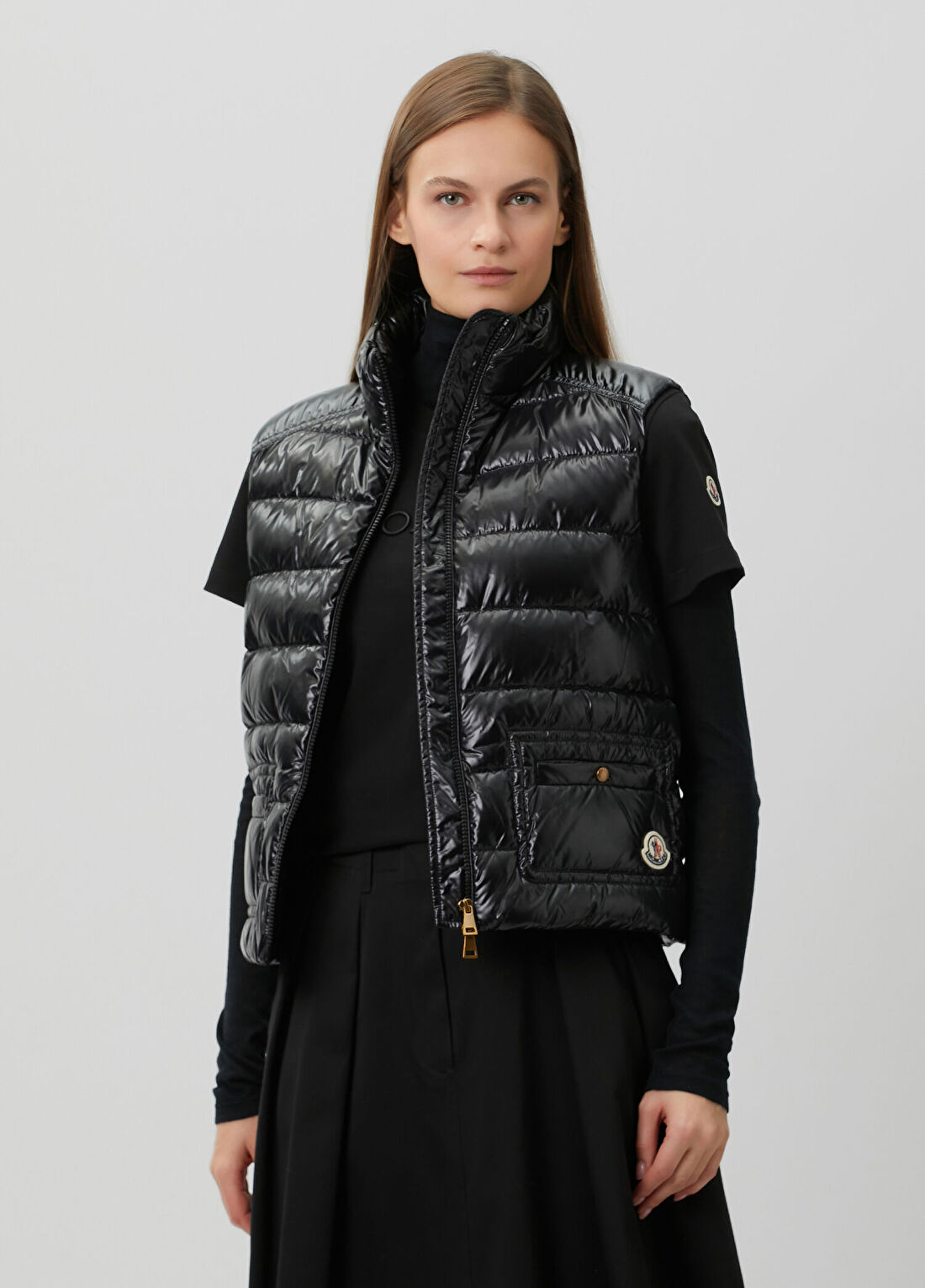Moncler Frelon Siyah Puffer Yelek