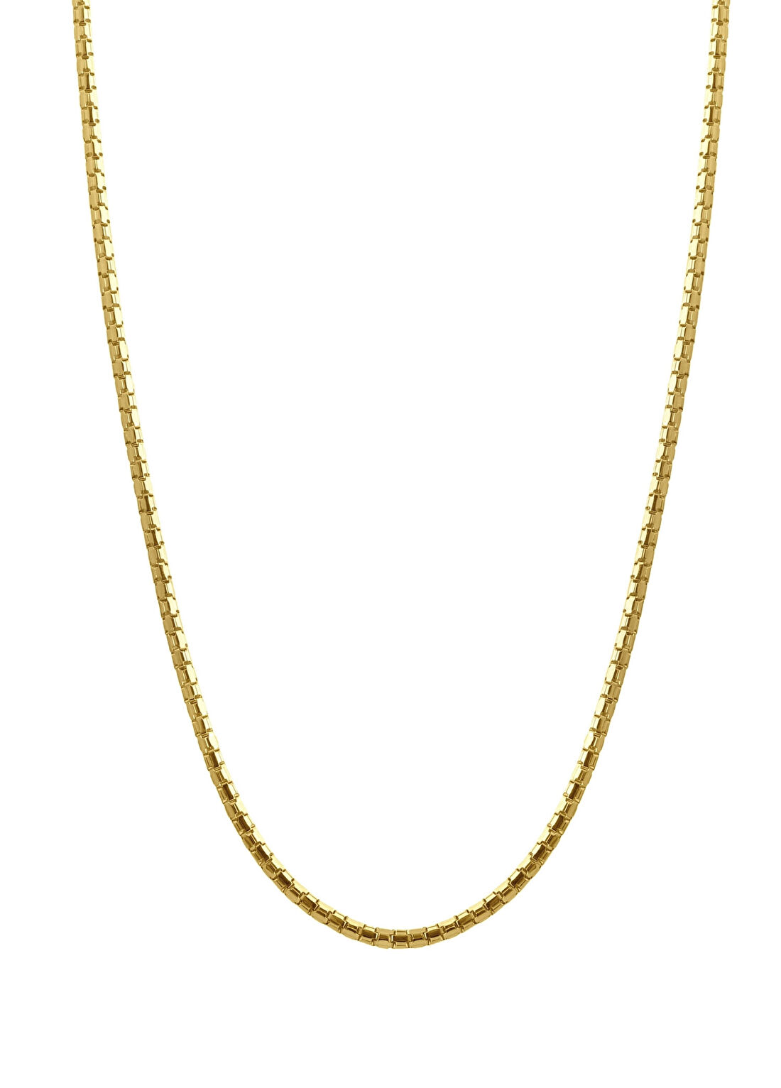 Safir Mücevher 14 Ayar Altın Unisex Zincir Kolye