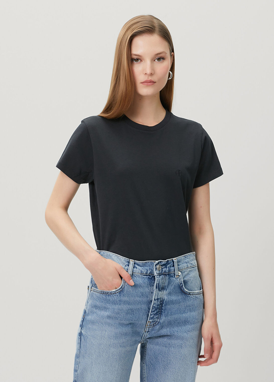 Anine Bing Shelley Siyah T-shirt