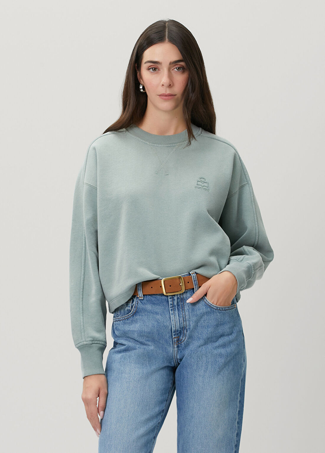Marant Etoile Sunny Açık Yeşil Sweatshirt