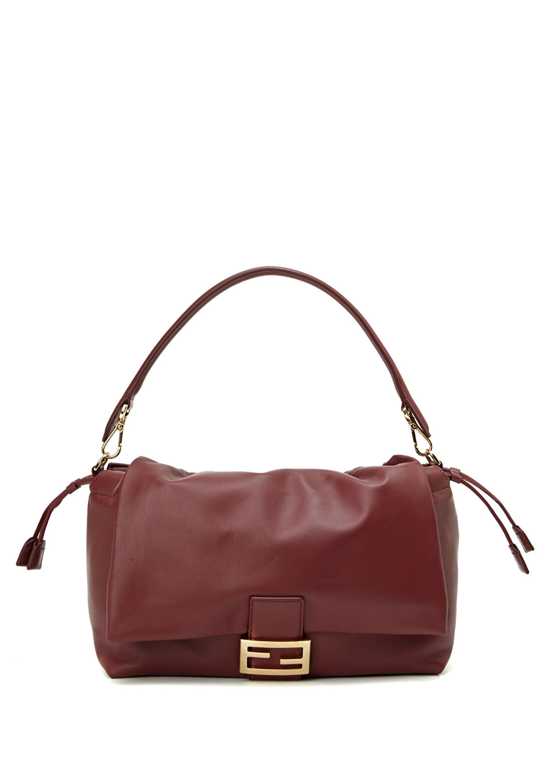 Fendi Baguette Large Bordo Kadın Deri Çanta