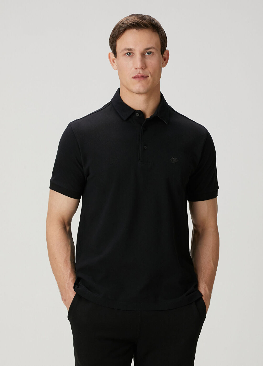 Etro Siyah Polo Yaka T-shirt