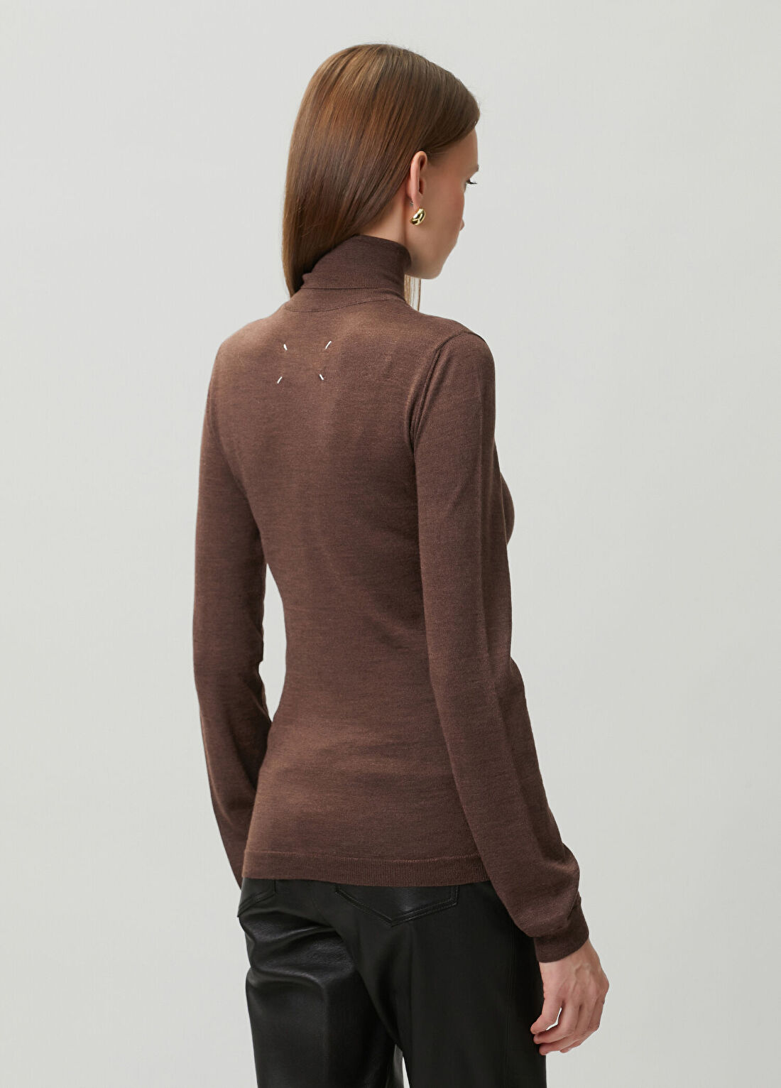 Maison Margiela Kahverengi Yün Triko görsel 4