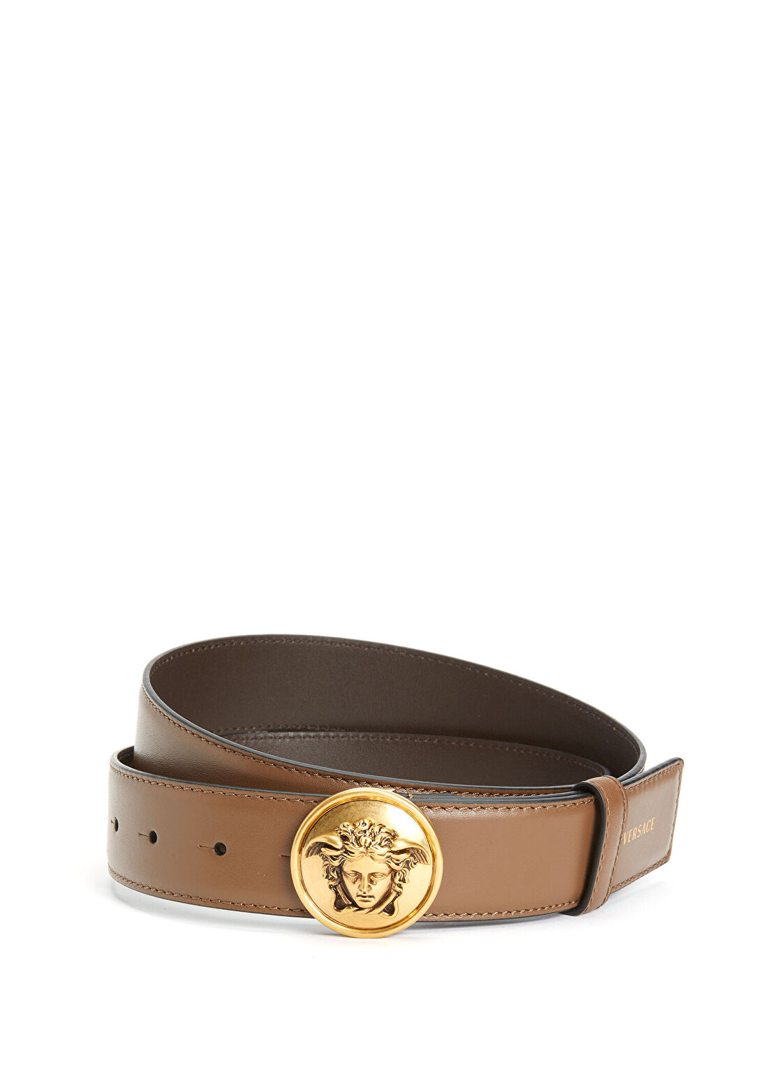 Versace Medusa Taba Erkek Deri Kemer