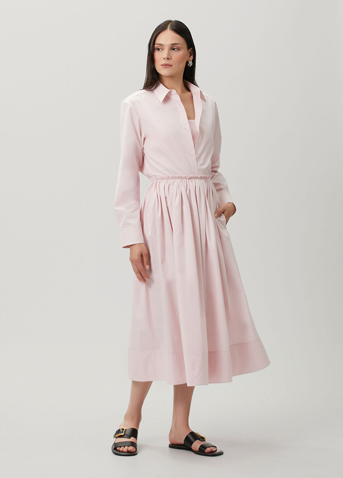 Gabriela Hearst Pembe Gömlek görsel 2