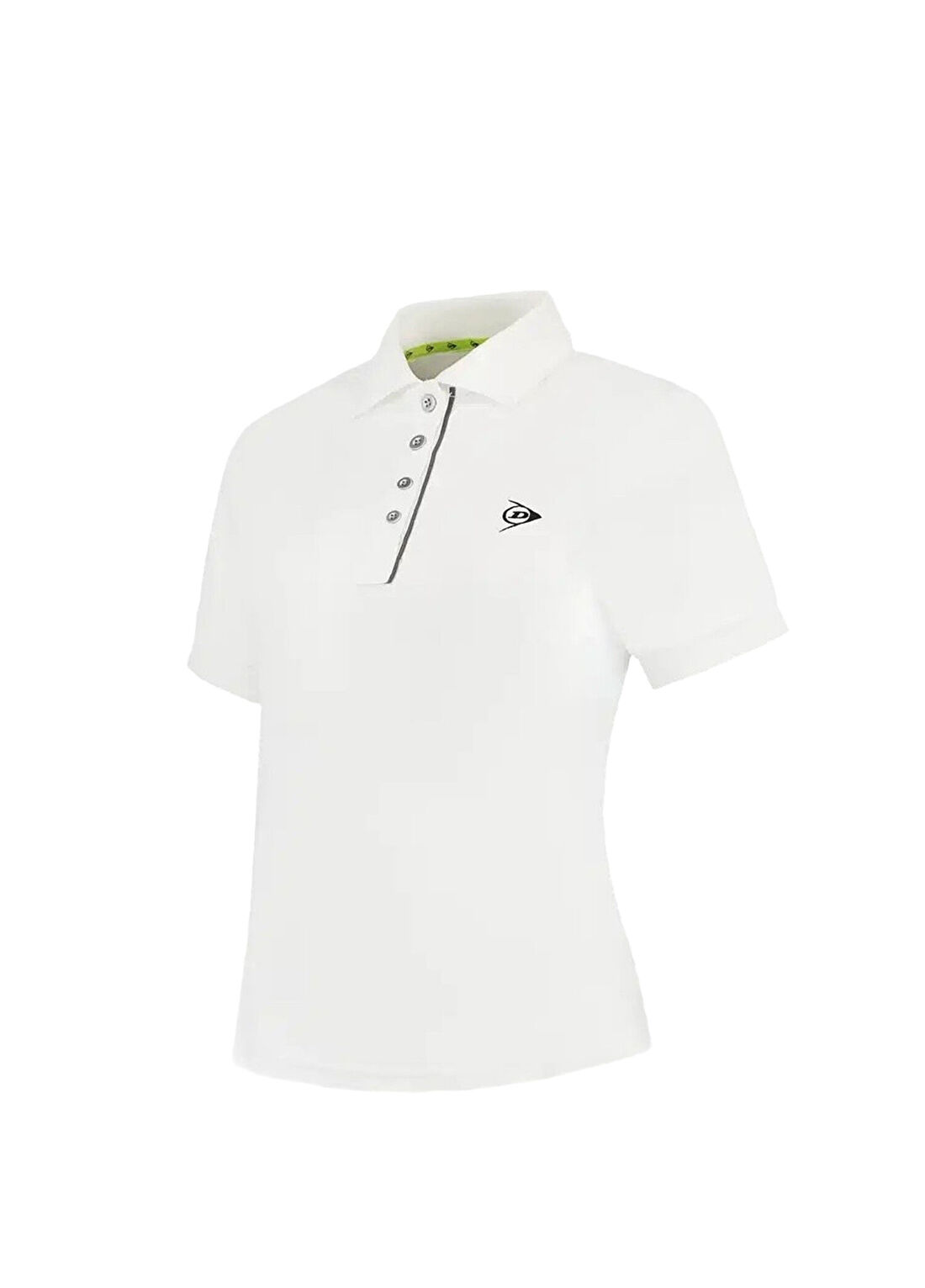Dunlop D AP Club Beyaz Polo Yaka Kısa Kollu Kadın Spor T-Shirt