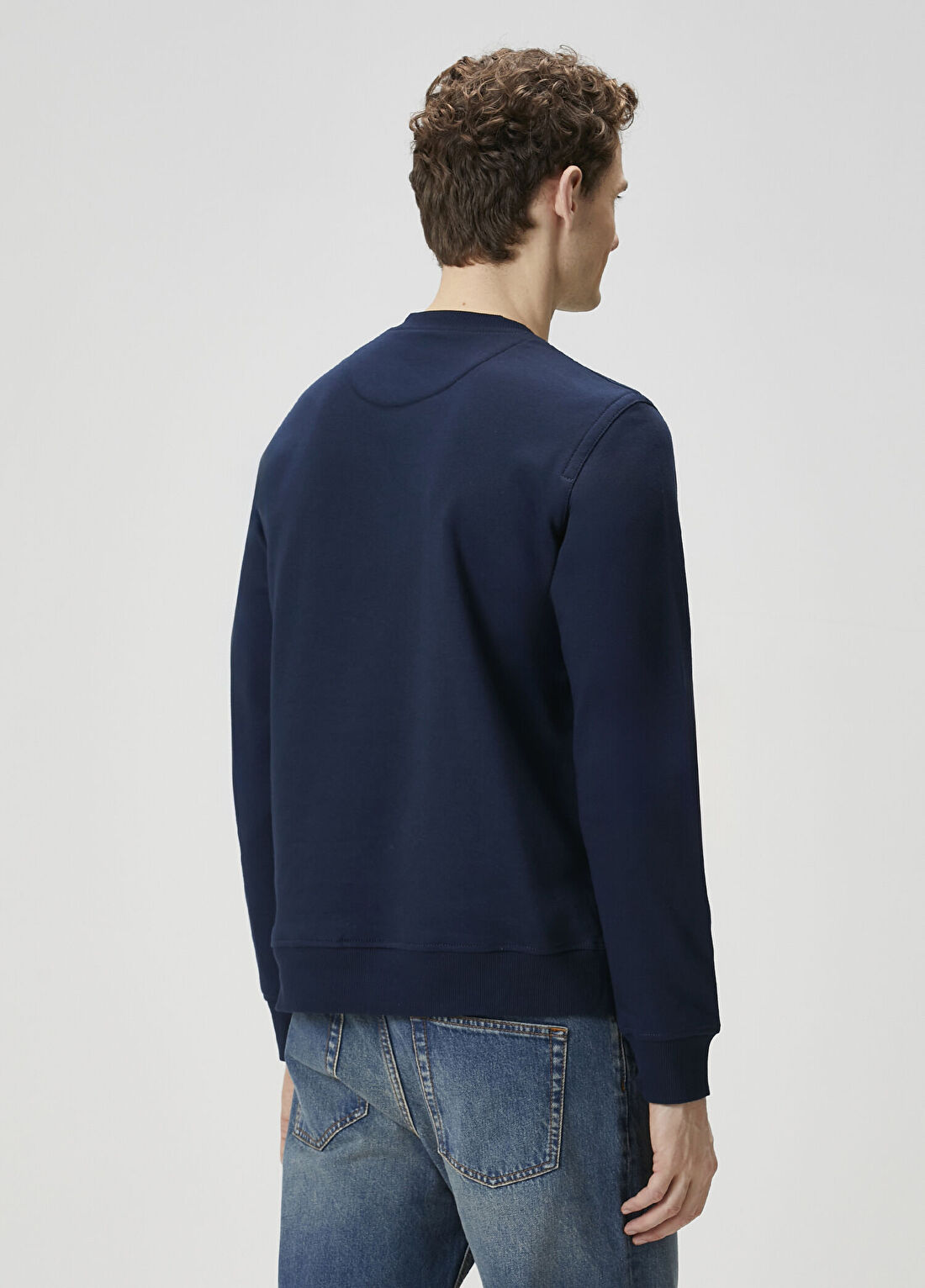 Etro Lacivert Logo Nakışlı Sweatshirt görsel 4