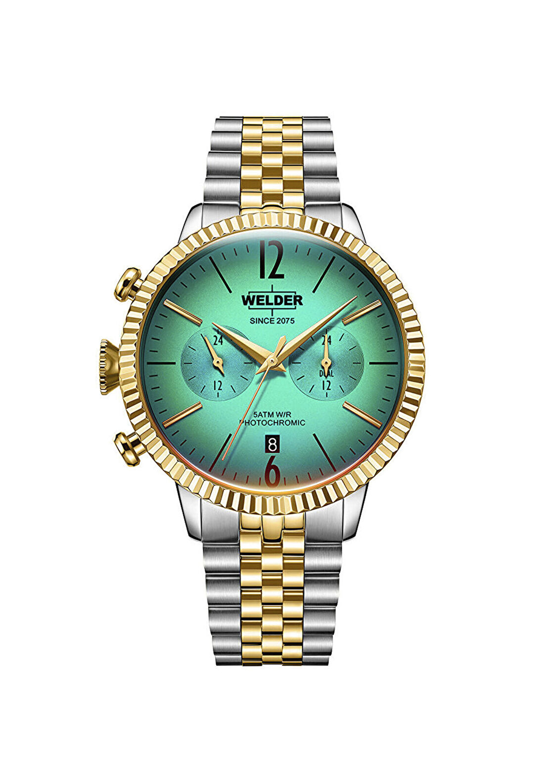 Welder WWRC872 Altın Rengi Metalik Gri Çelik Erkek Kol Saati