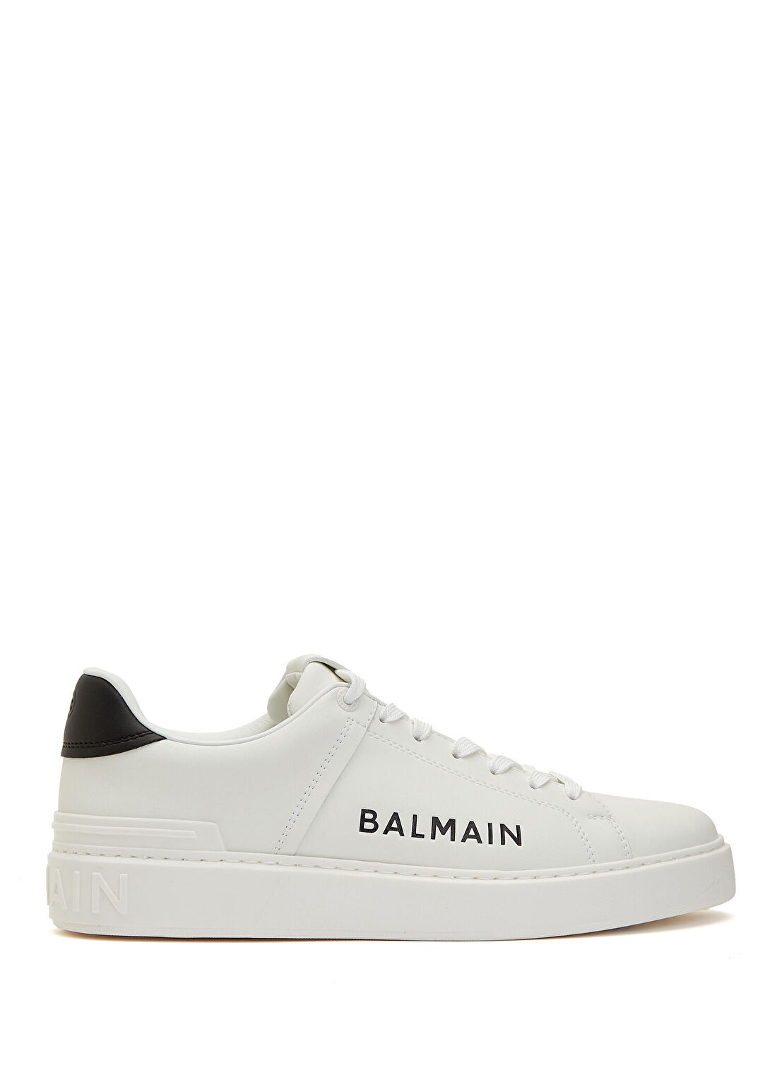 Balmain Beyaz Erkek Deri Sneaker