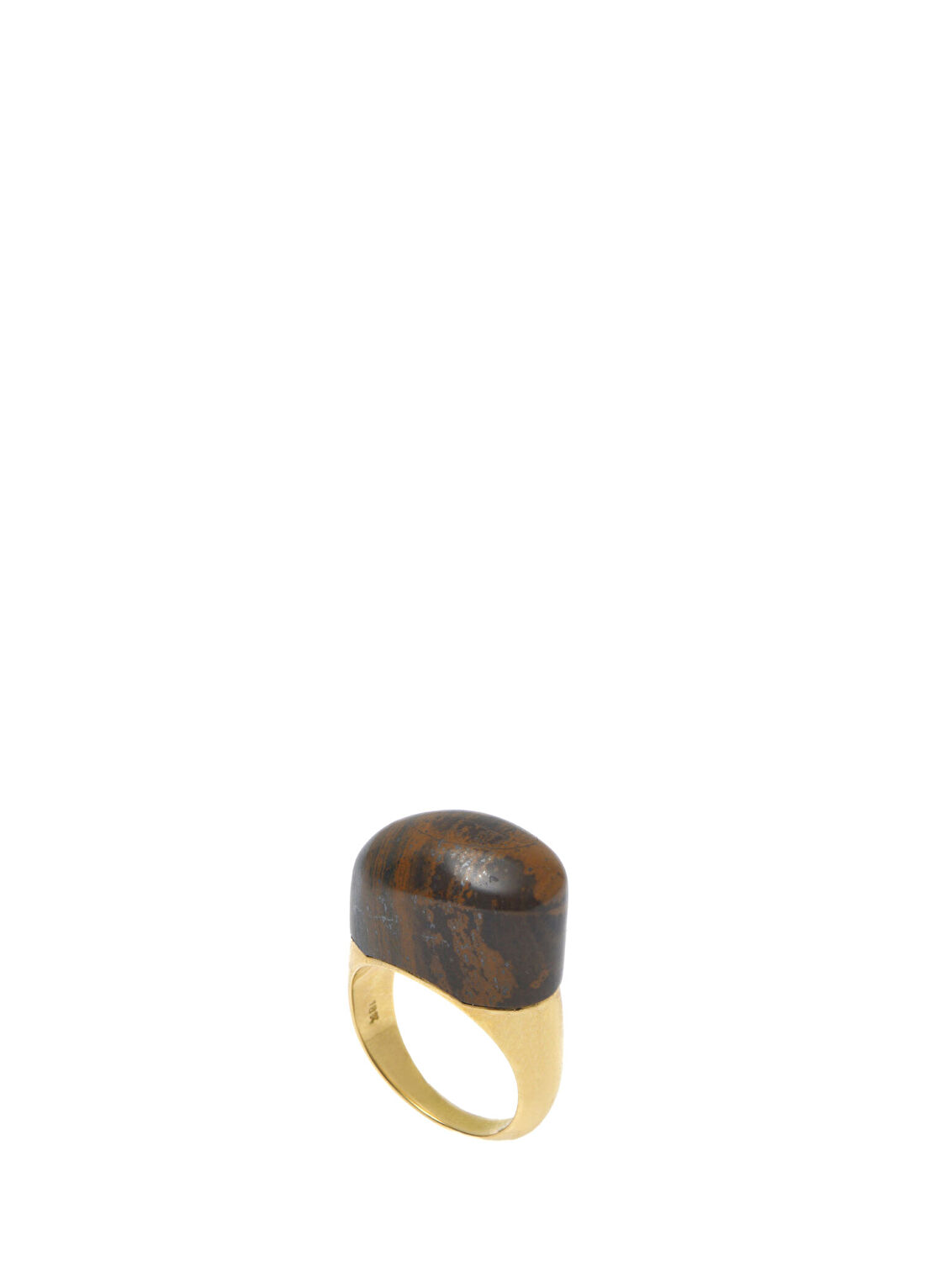 Nilgün Ata Tiger Eye Kadın Altın Yüzük görsel 2