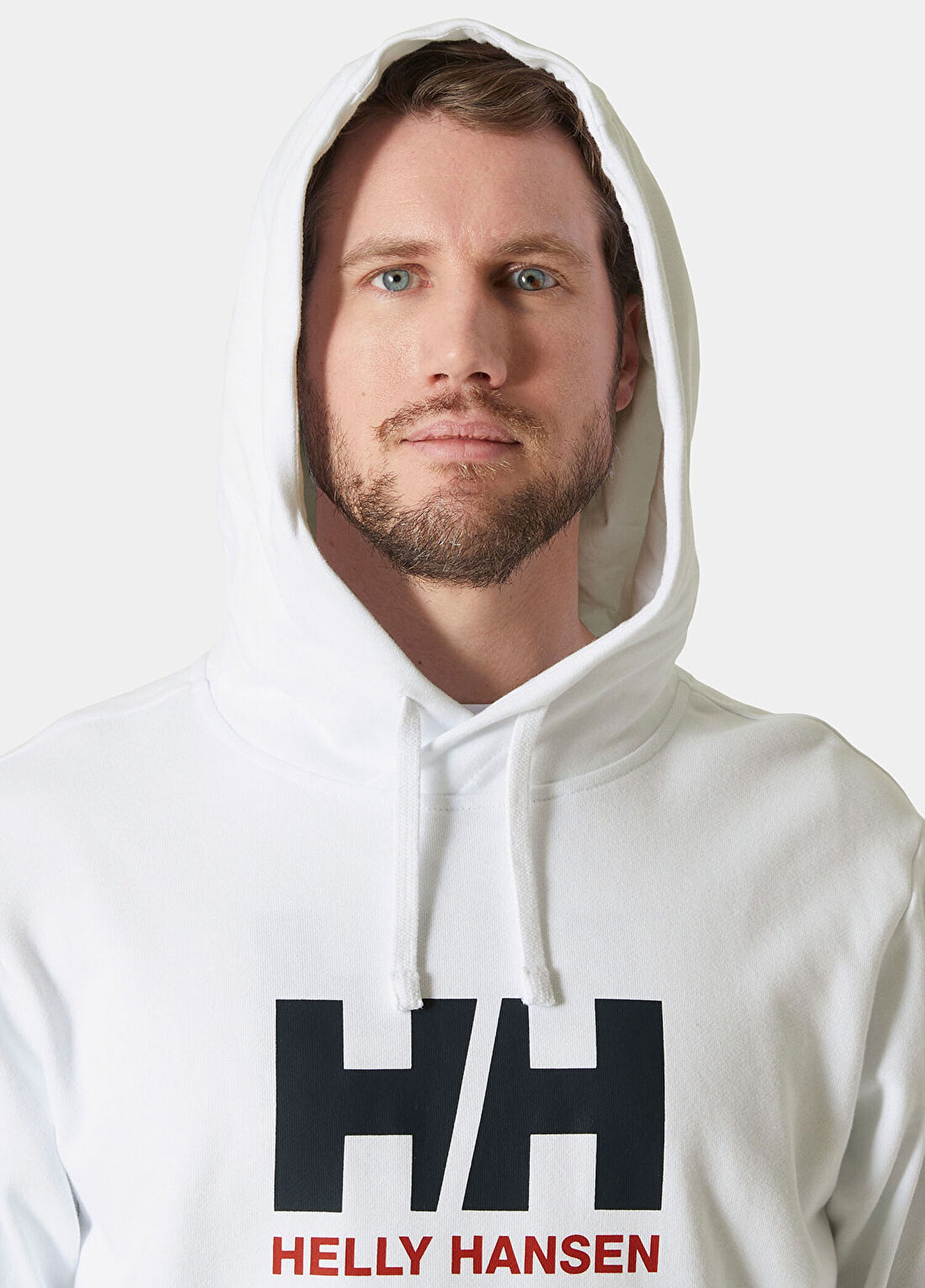 Helly Hansen Hh Logo 2.0 Kapüşonlu Beyaz Erkek Sweatshirt görsel 3