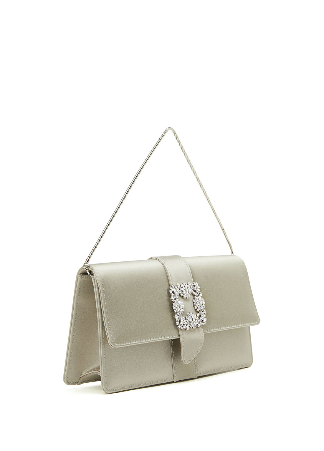 Manolo Blahnik Capri Açık Gri Kadın Çanta görsel 3