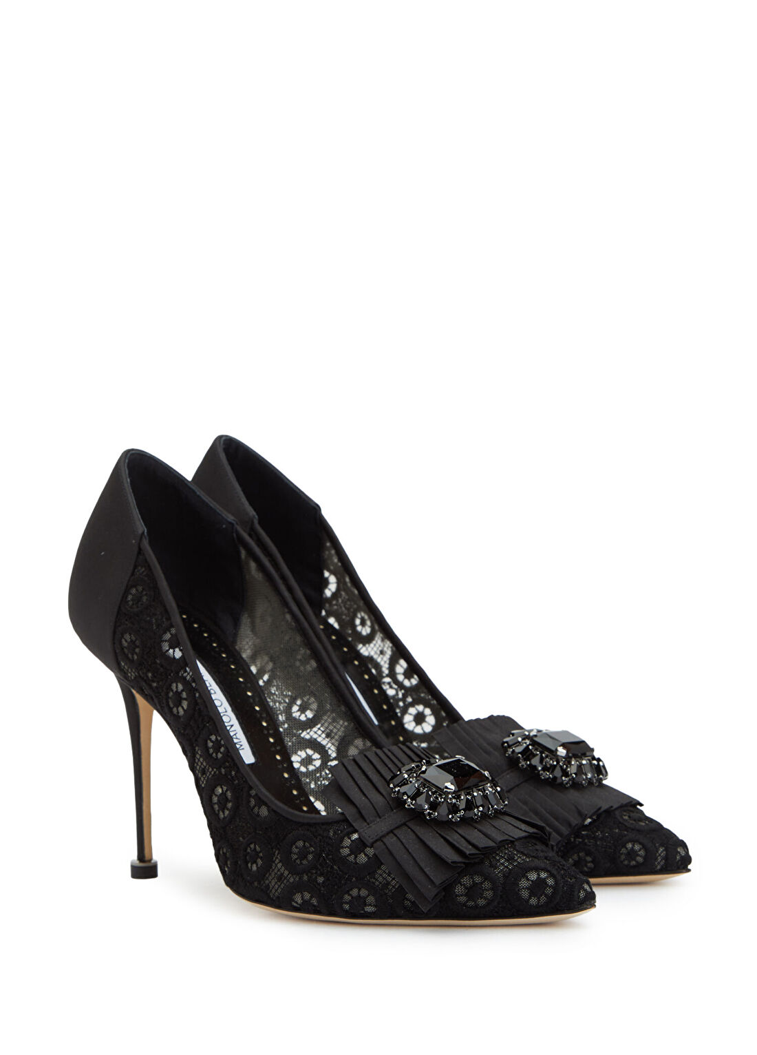 Manolo Blahnik Danceny Siyah Stiletto görsel 2
