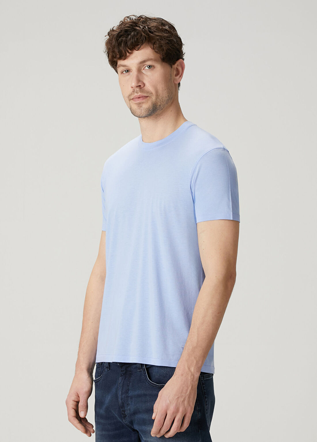 Tom Ford Mavi Basic T-shirt görsel 3
