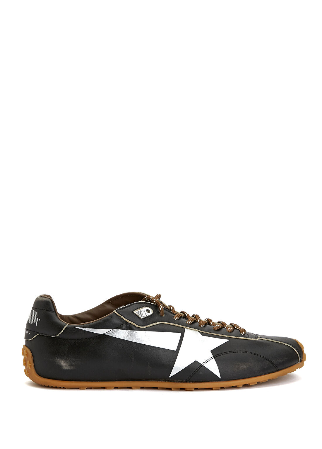 Golden Goose Marathon Siyah Erkek Deri Sneaker