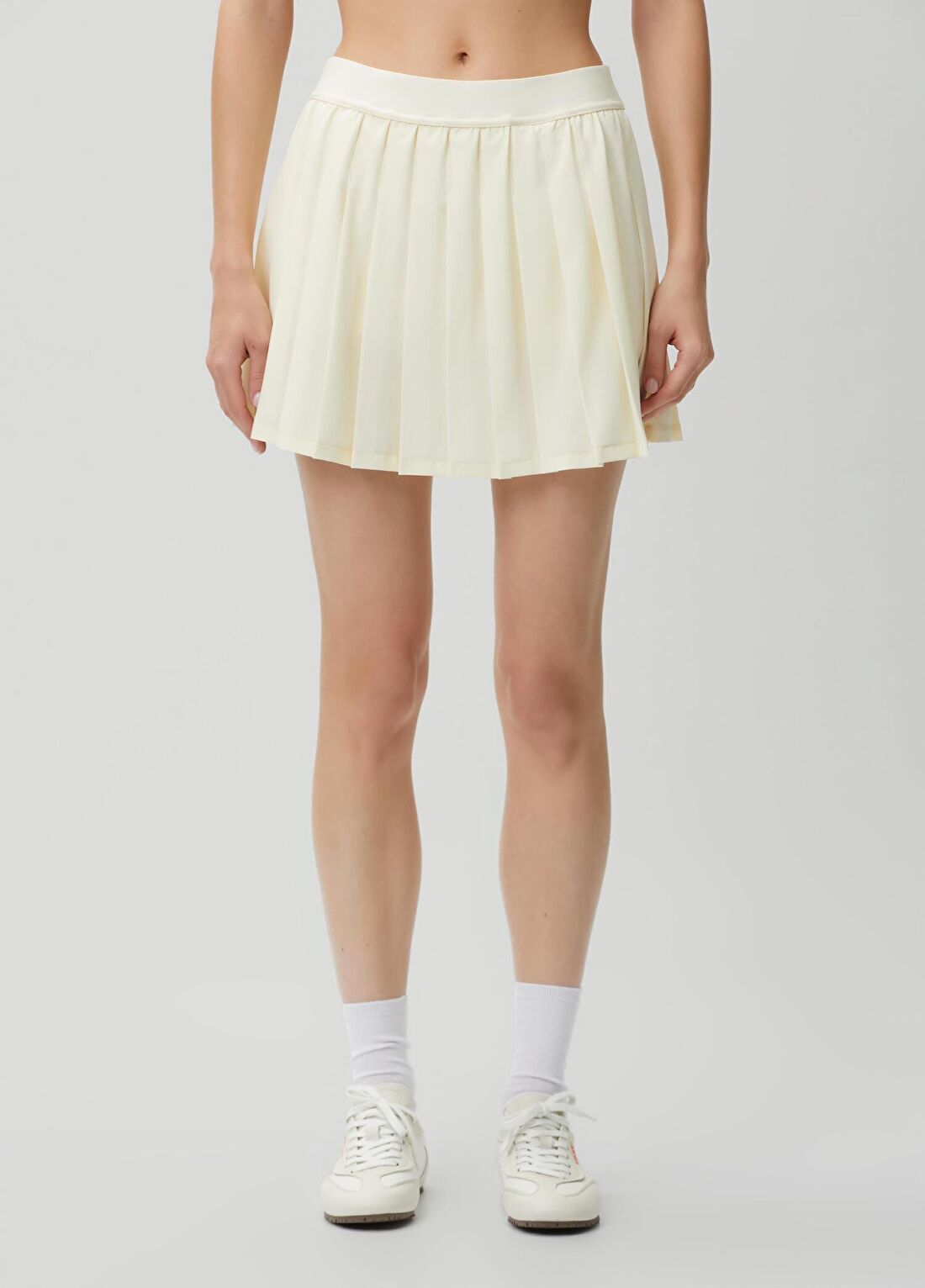 Guess Selene Sarı Pileli Mini Etek görsel 2
