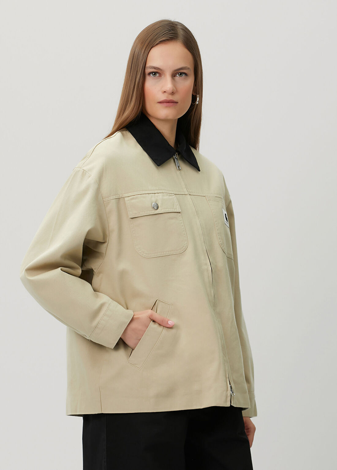 Carhartt WIP Dana Bej Ceket görsel 3
